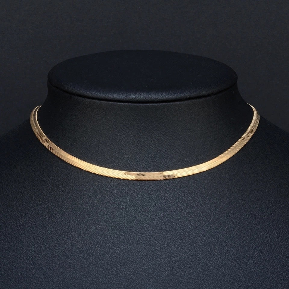 Herringbone Choker Necklace