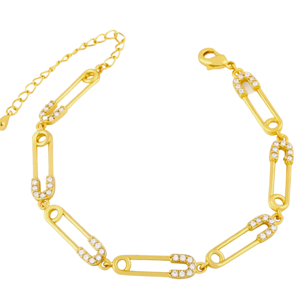 Safety Pin Bracelet