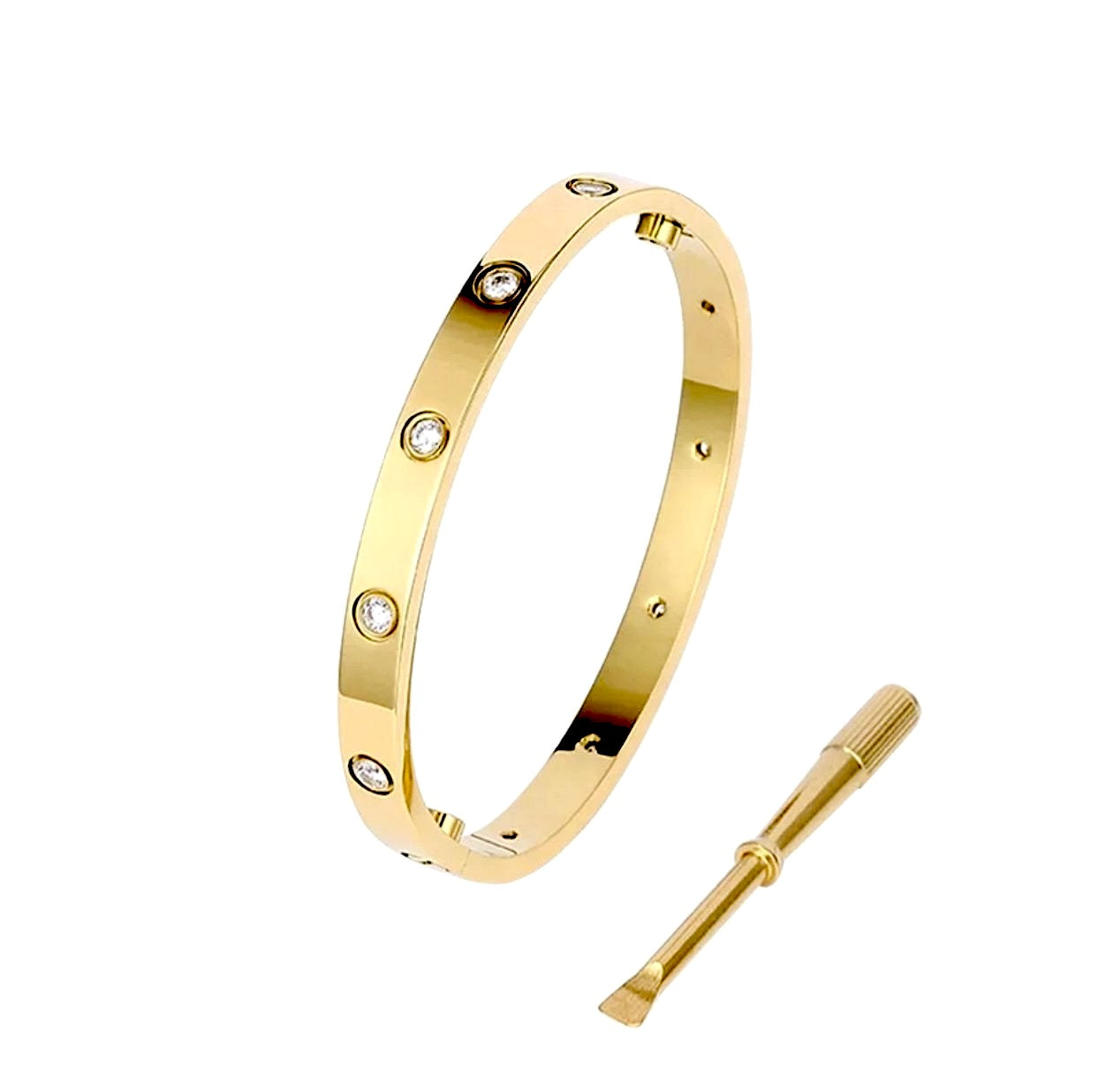 All Stone Screw Bracelet