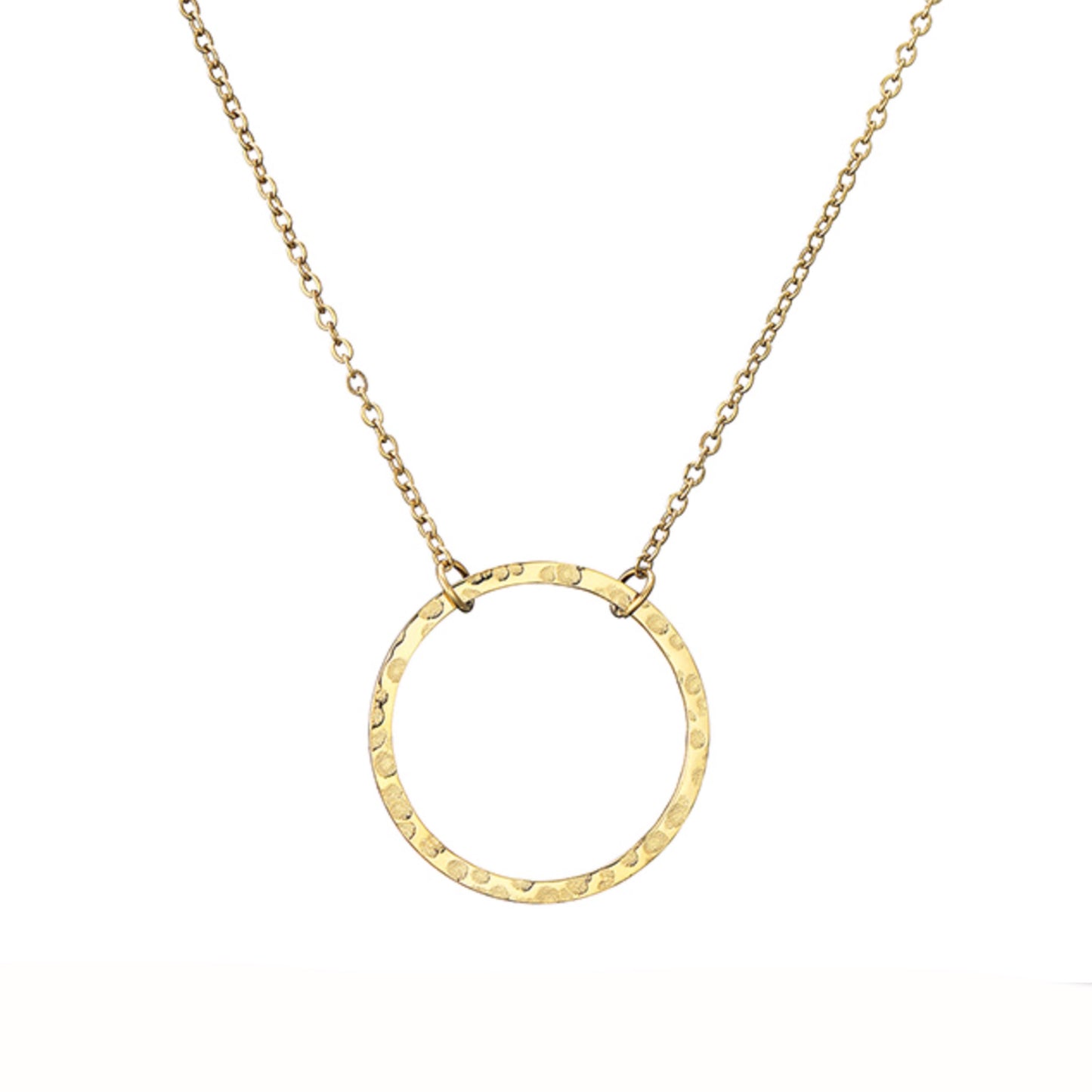 Hammered Ring Necklace