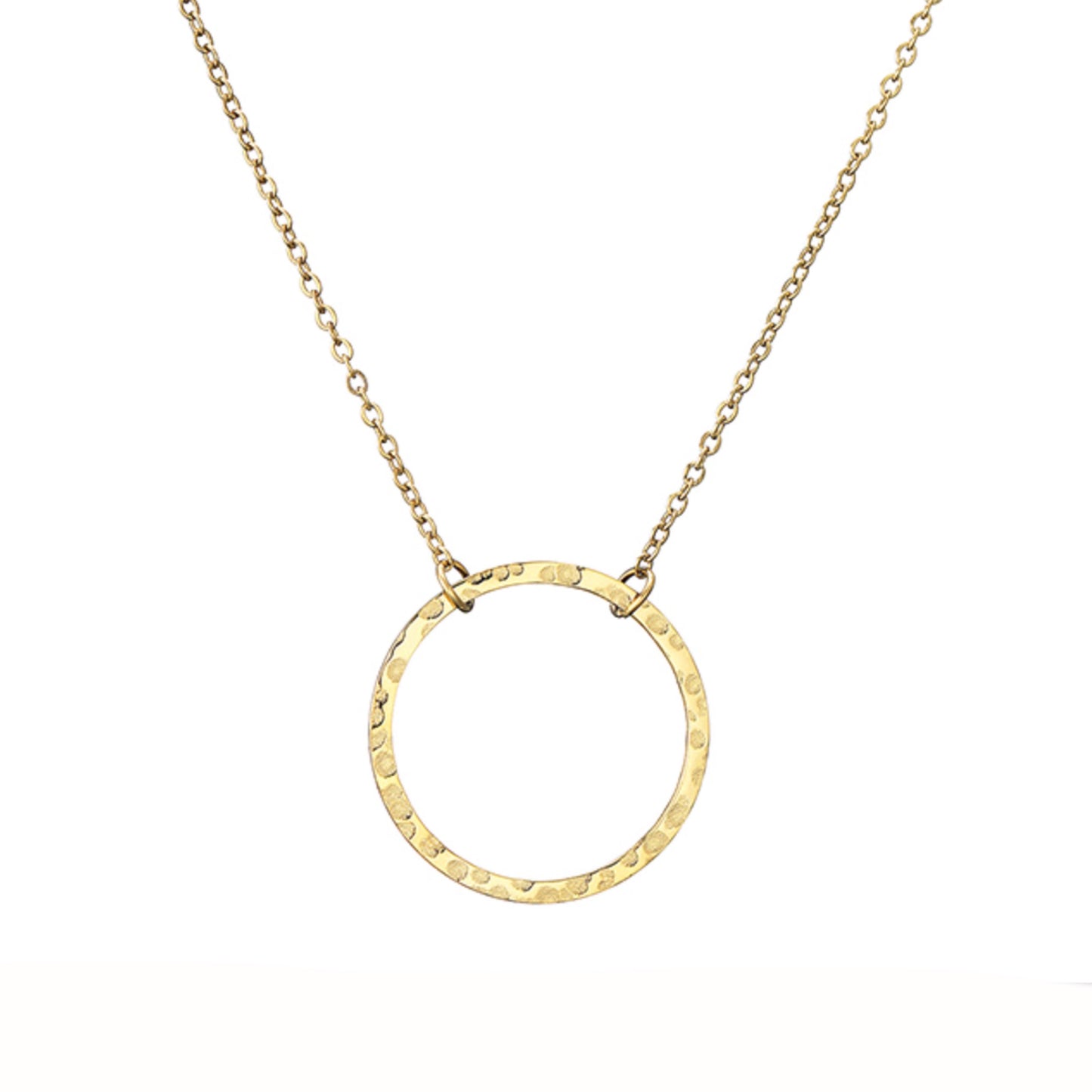 Hammered Ring Necklace