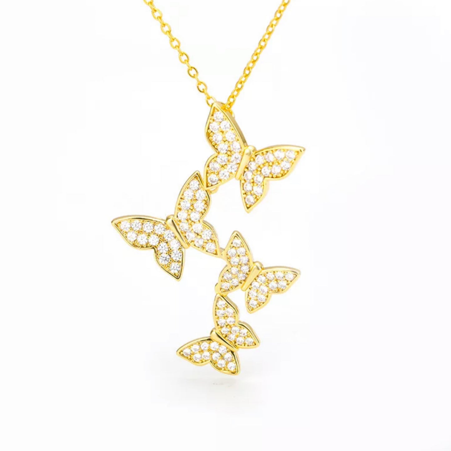Climbing Butterflies Necklace