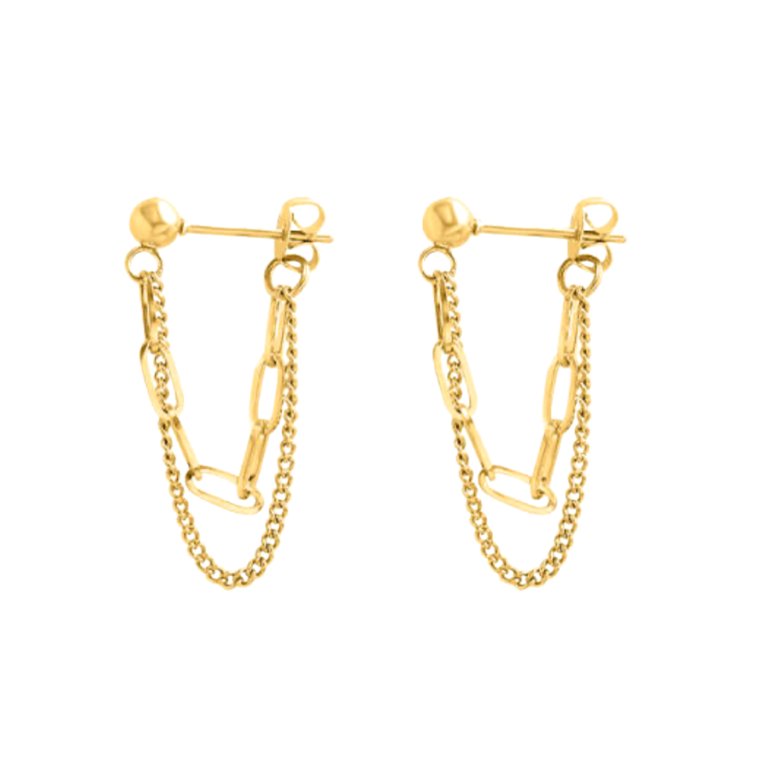 Layered Chain Stud
