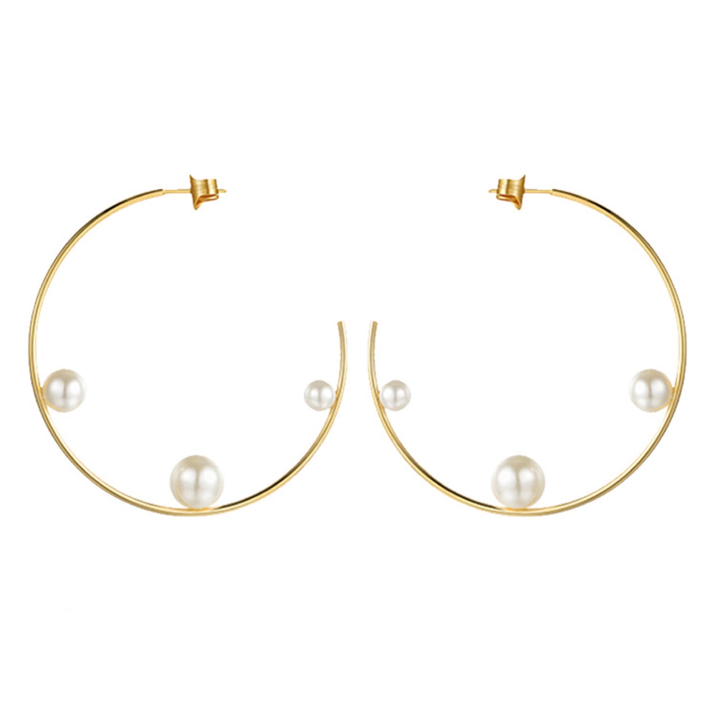 Pearl Lined Hoop