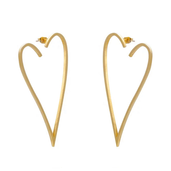 Exaggerated Heart Earrings