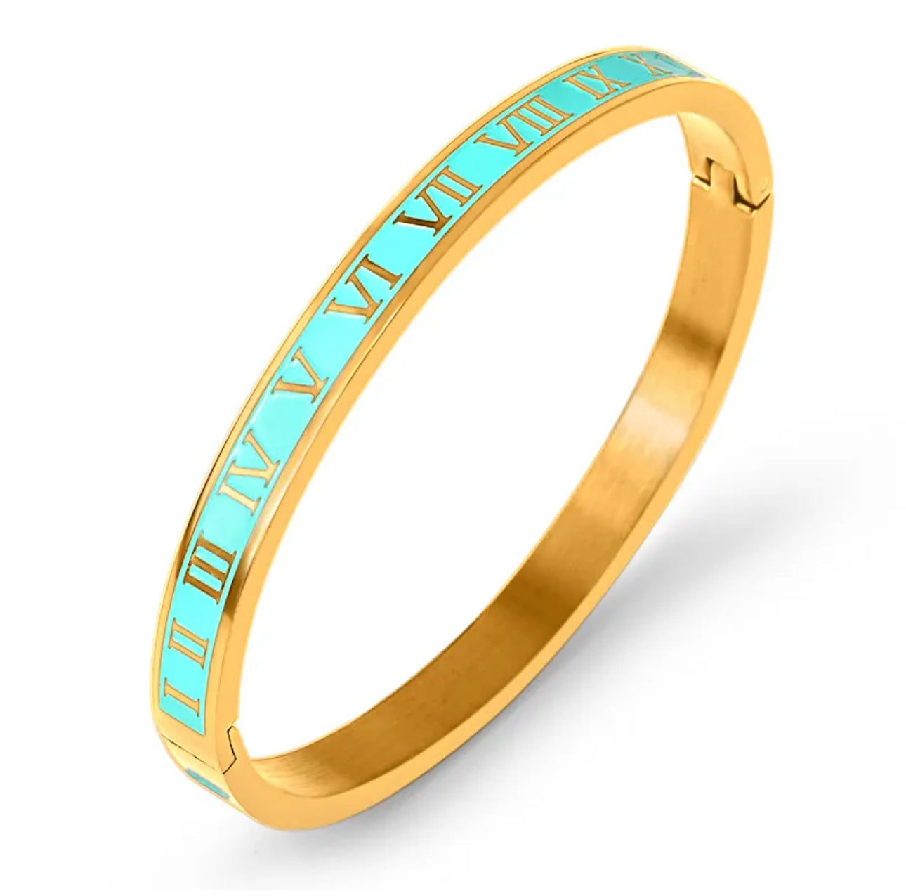 Roman Numeral Enamel Bracelet