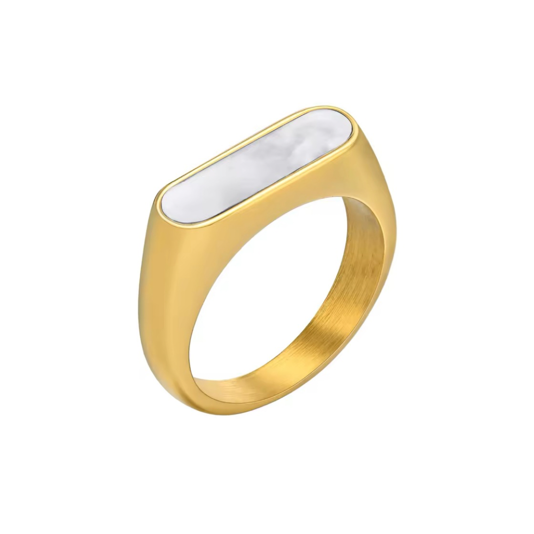 Shell Rectangle Ring