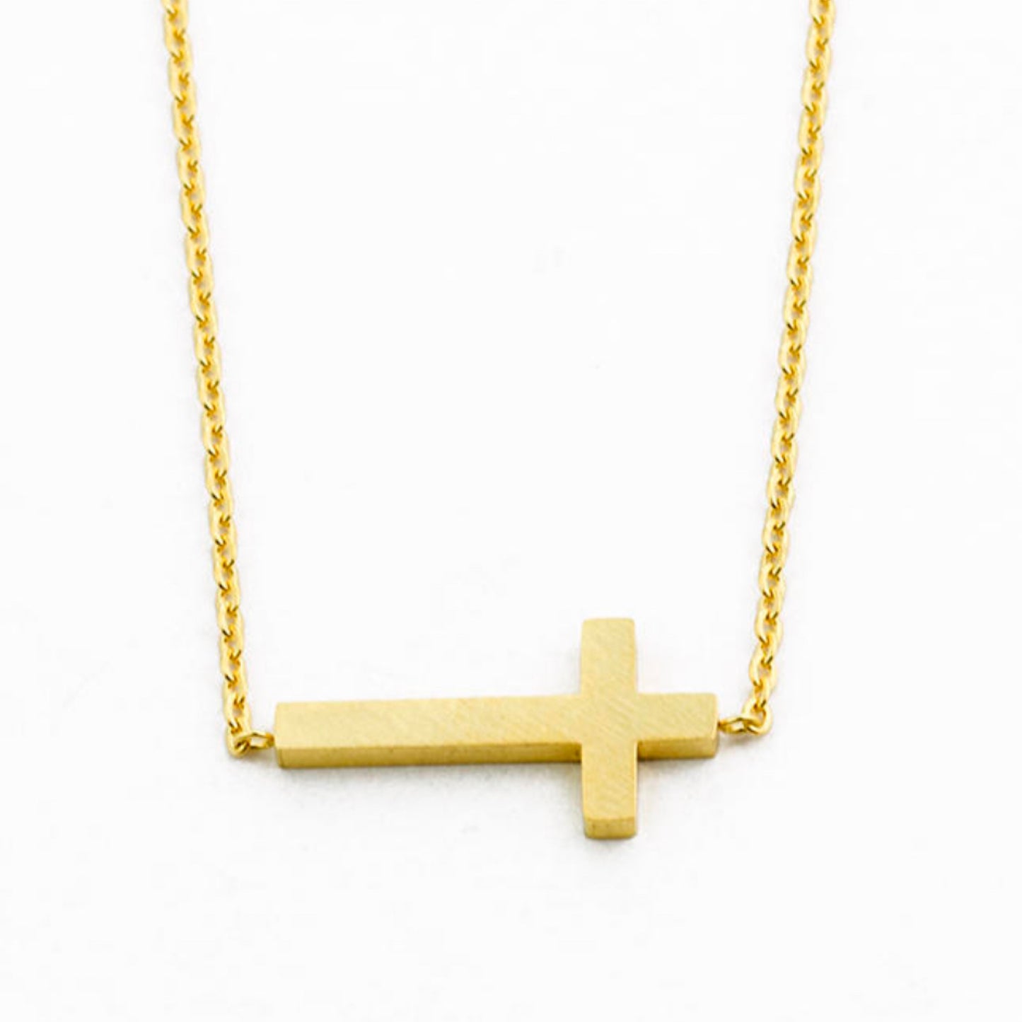 Load image into Gallery viewer, Horizontal Cross Necklace
