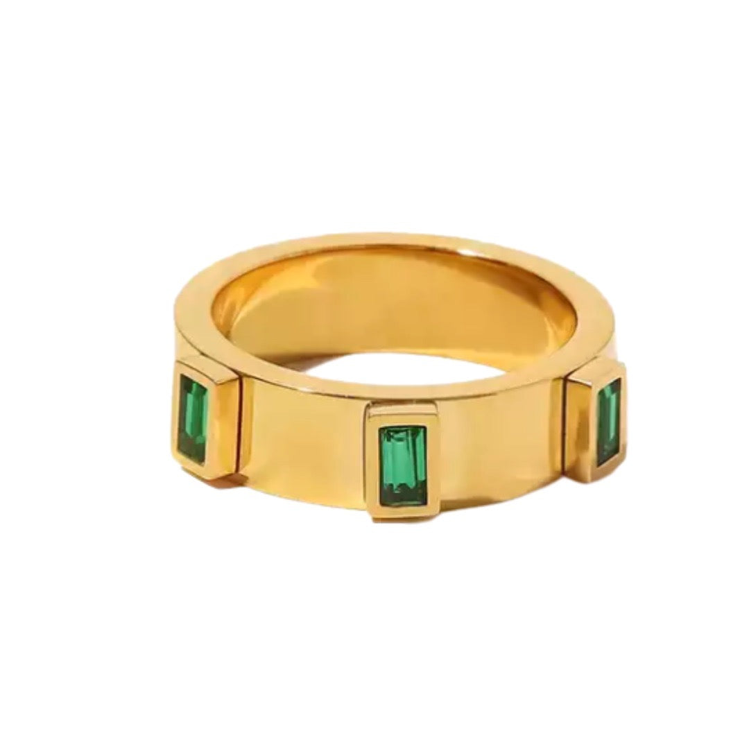Load image into Gallery viewer, Emerald Statement Ring
