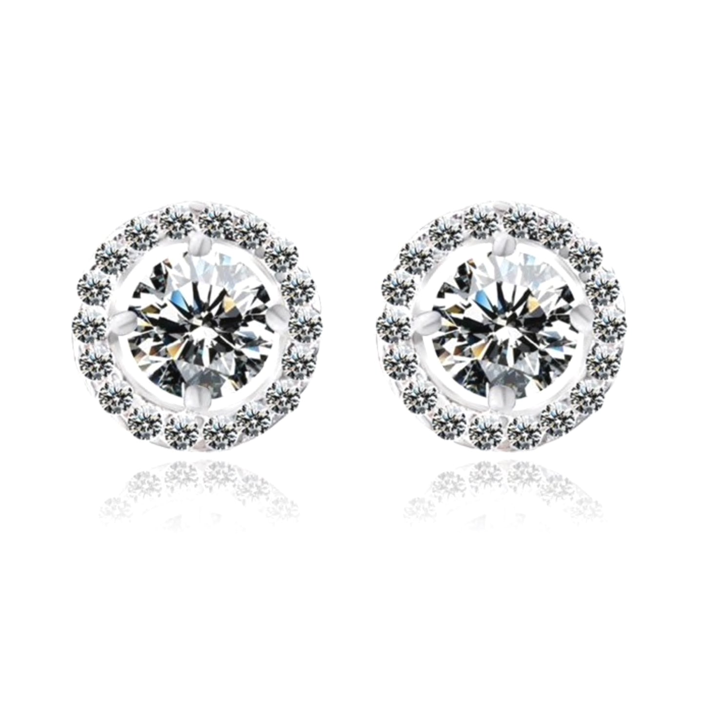 Load image into Gallery viewer, Halo Stud Earrings
