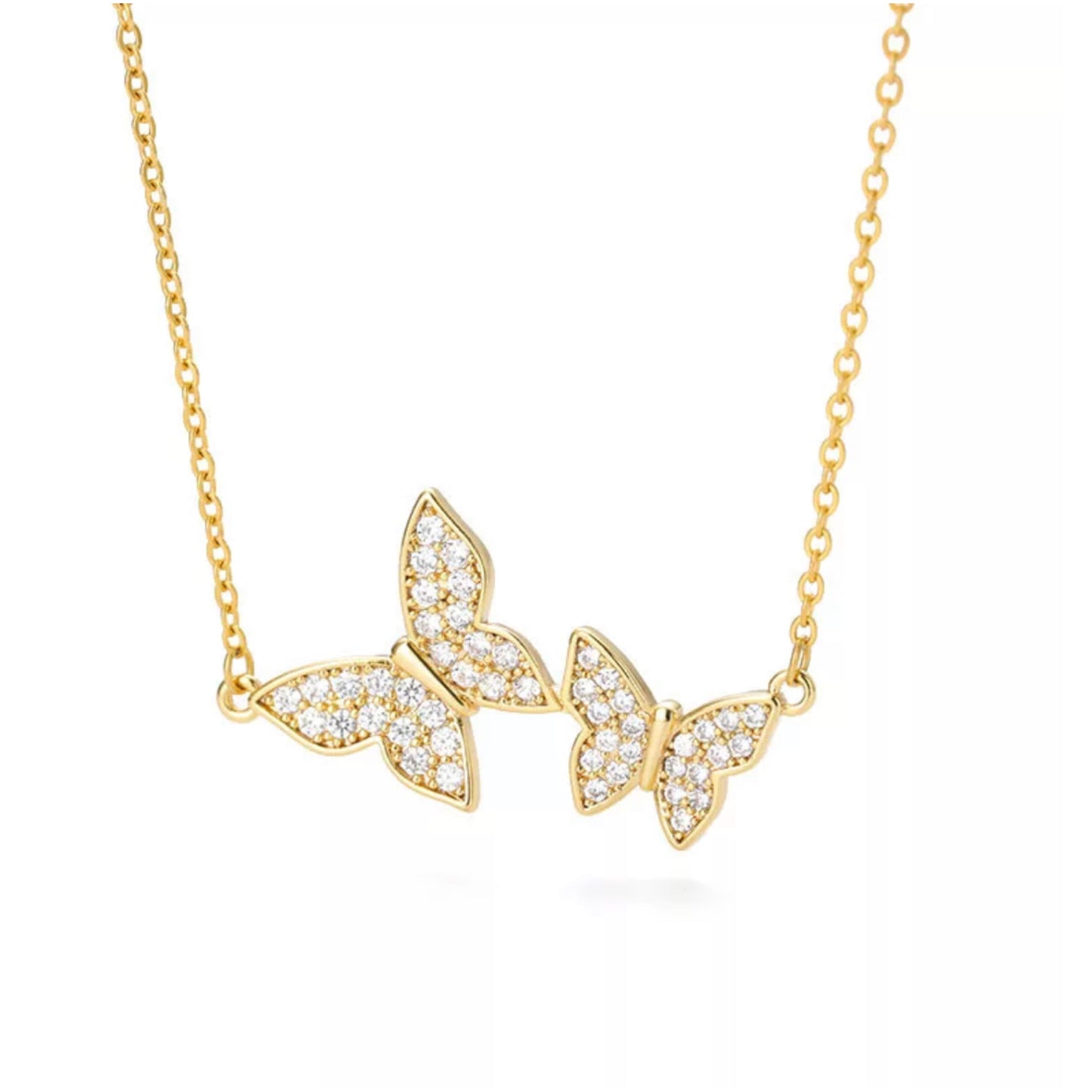 Duo Butterfly Necklace