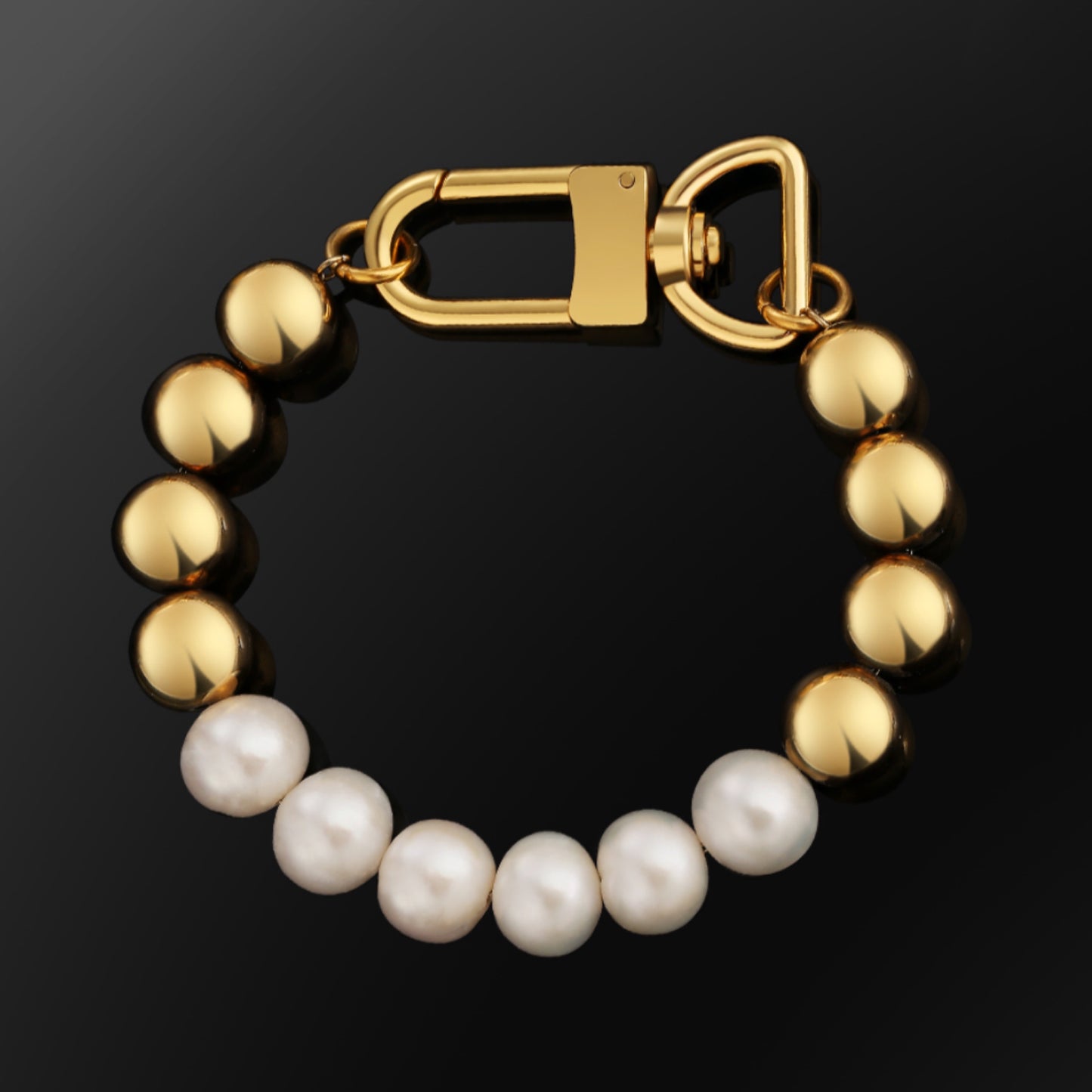 Beaded Pearl Clasp Bracelet