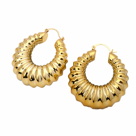 Snail Shell Hoops