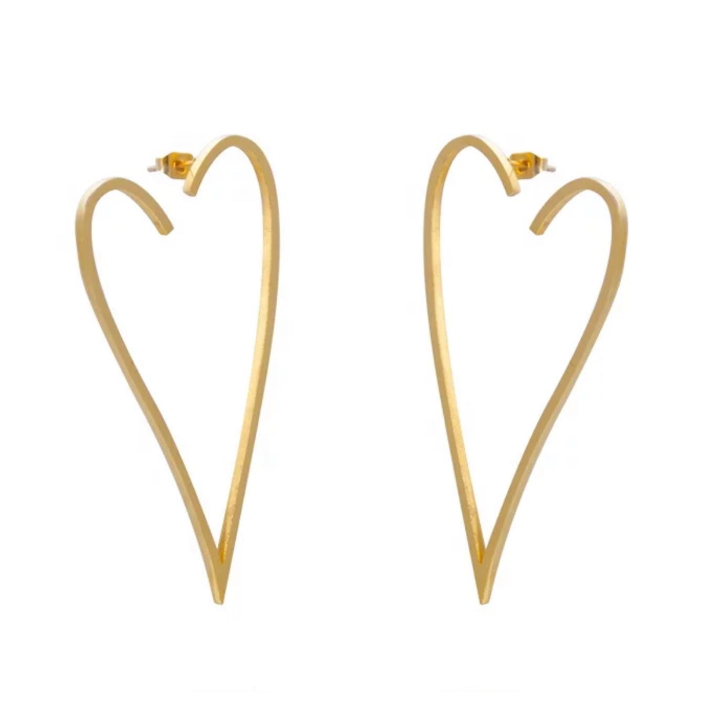 Exaggerated Heart Earrings