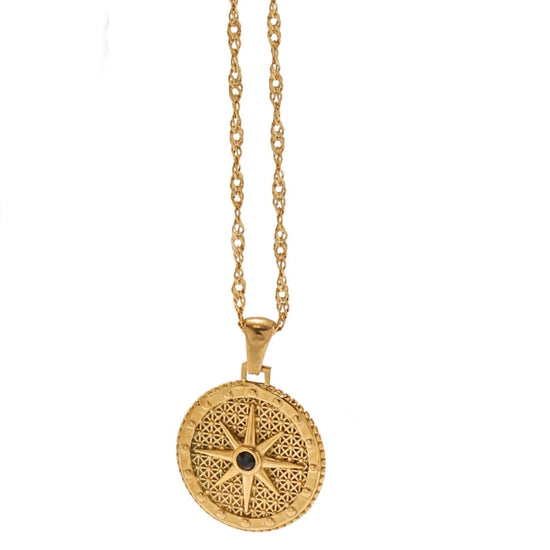 Load image into Gallery viewer, Starburst Coin Necklace
