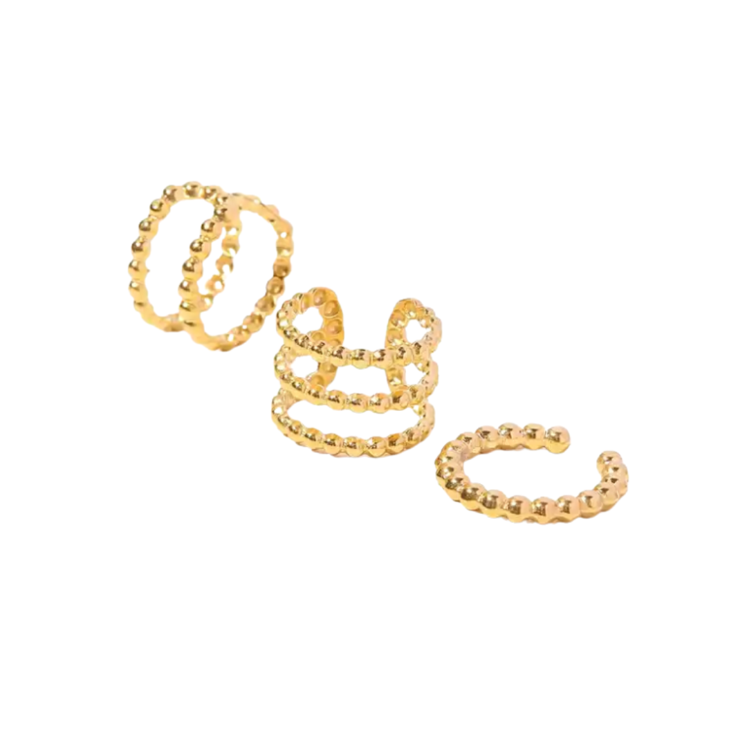 Load image into Gallery viewer, Beaded Ear Cuff Set
